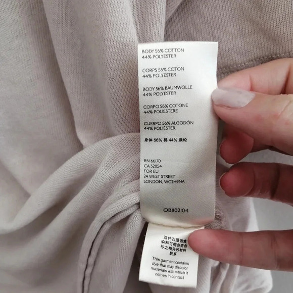 Free People We The Free Morgan Henley Short Sleeve in Prosecco Beige Medium - Picture 14 of 16